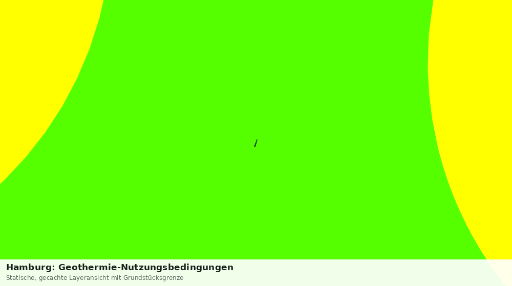 Statische Kartenansicht: Hamburg: Geothermie-Nutzungsbedingungen