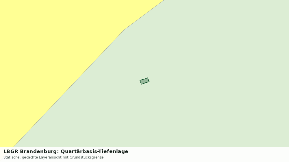 Statische Kartenansicht: LBGR Brandenburg: Quartärbasis-Tiefenlage