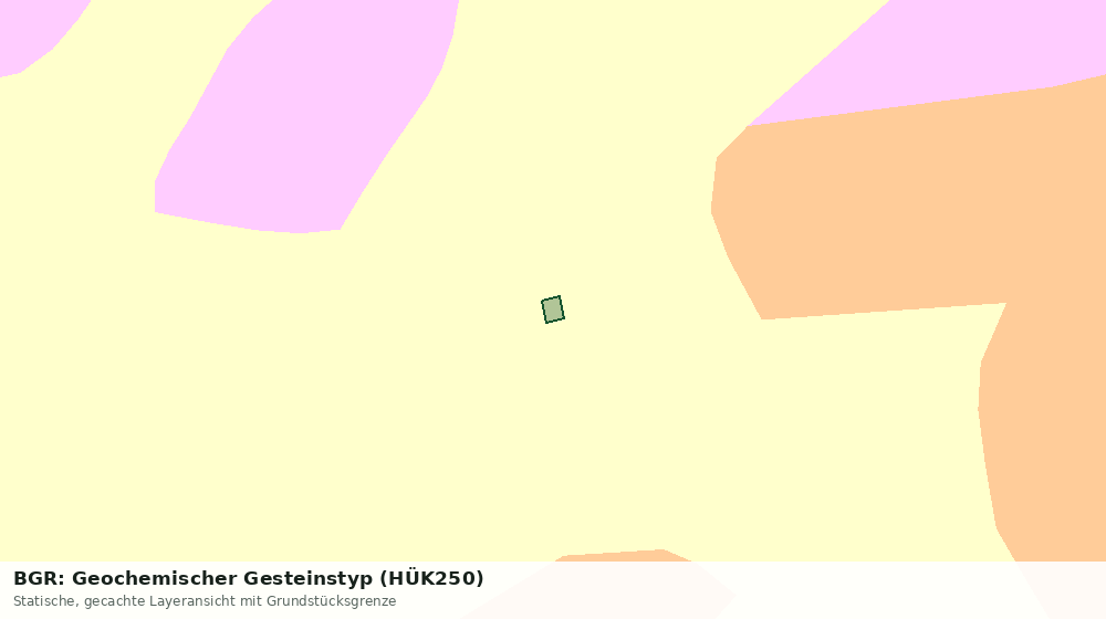 Statische Kartenansicht: BGR: Geochemischer Gesteinstyp (HÜK250)