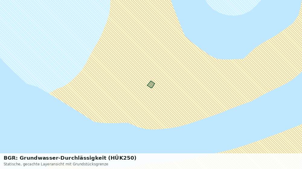 Statische Kartenansicht: BGR: Grundwasser-Durchlässigkeit (HÜK250)