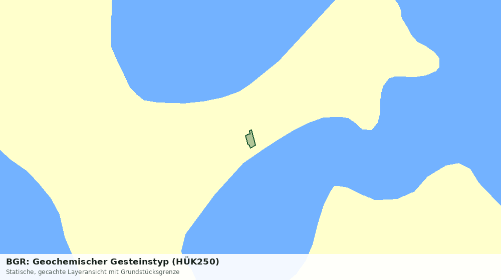 Statische Kartenansicht: BGR: Geochemischer Gesteinstyp (HÜK250)