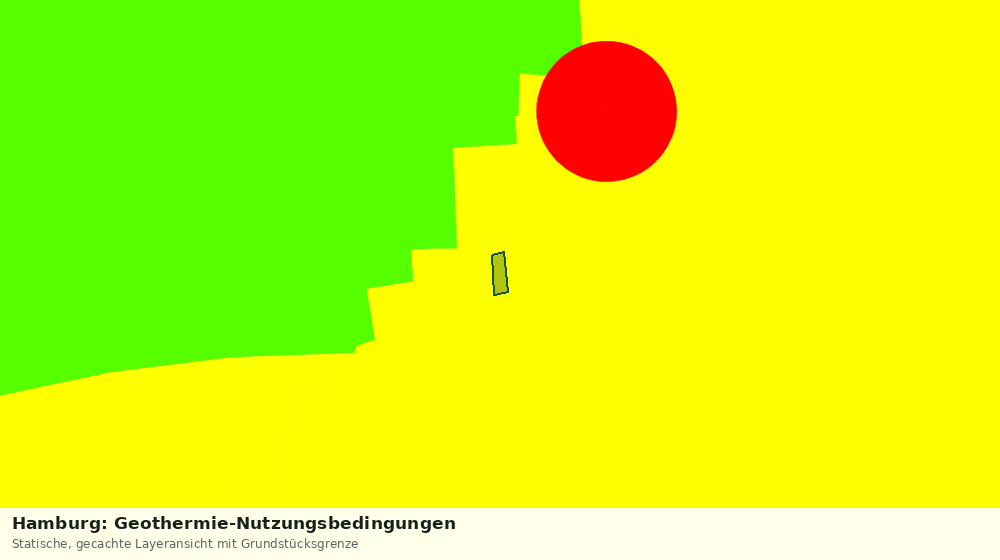 Statische Kartenansicht: Hamburg: Geothermie-Nutzungsbedingungen