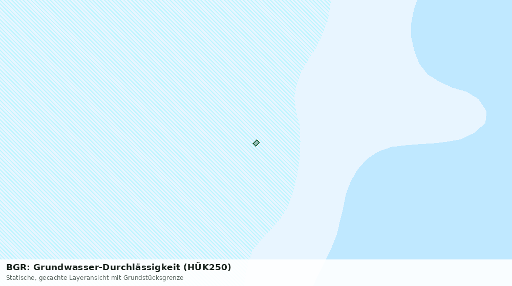 Statische Kartenansicht: BGR: Grundwasser-Durchlässigkeit (HÜK250)