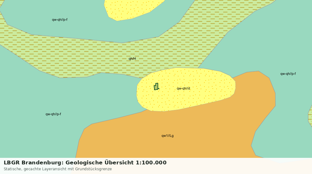 Statische Kartenansicht: LBGR Brandenburg: Geologische Übersicht 1:100.000