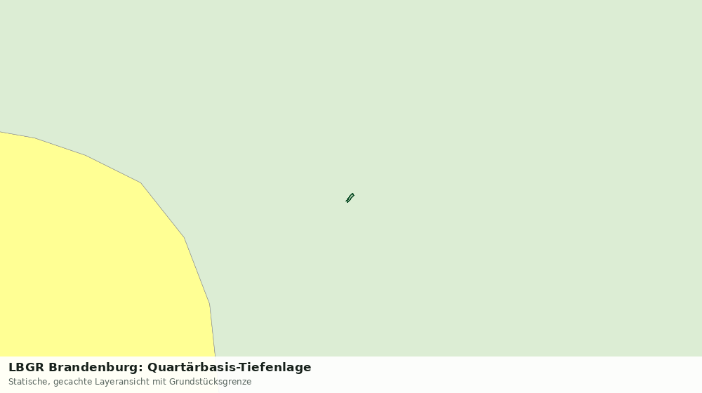 Statische Kartenansicht: LBGR Brandenburg: Quartärbasis-Tiefenlage