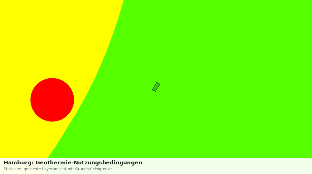 Statische Kartenansicht: Hamburg: Geothermie-Nutzungsbedingungen