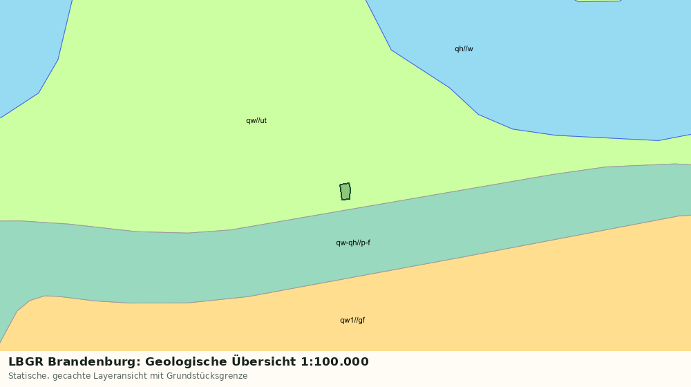 Statische Kartenansicht: LBGR Brandenburg: Geologische Übersicht 1:100.000