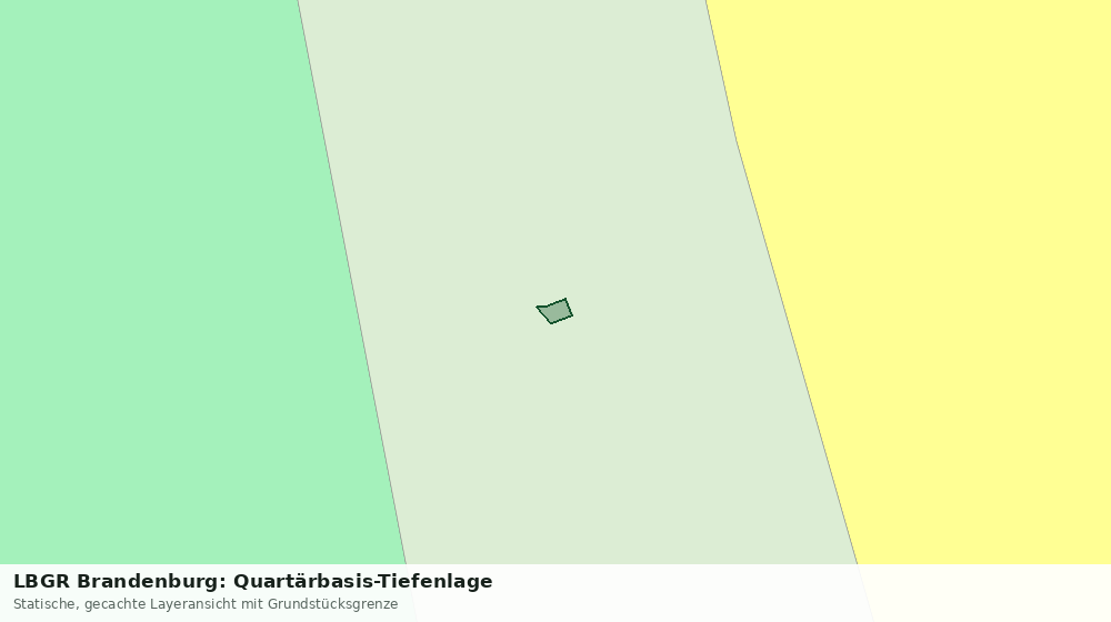 Statische Kartenansicht: LBGR Brandenburg: Quartärbasis-Tiefenlage