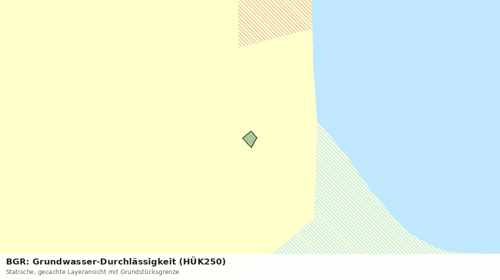 Statische Kartenansicht: BGR: Grundwasser-Durchlässigkeit (HÜK250)