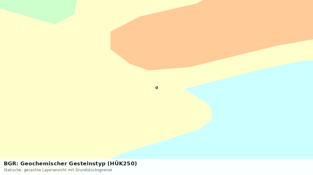 Statische Kartenansicht: BGR: Geochemischer Gesteinstyp (HÜK250)