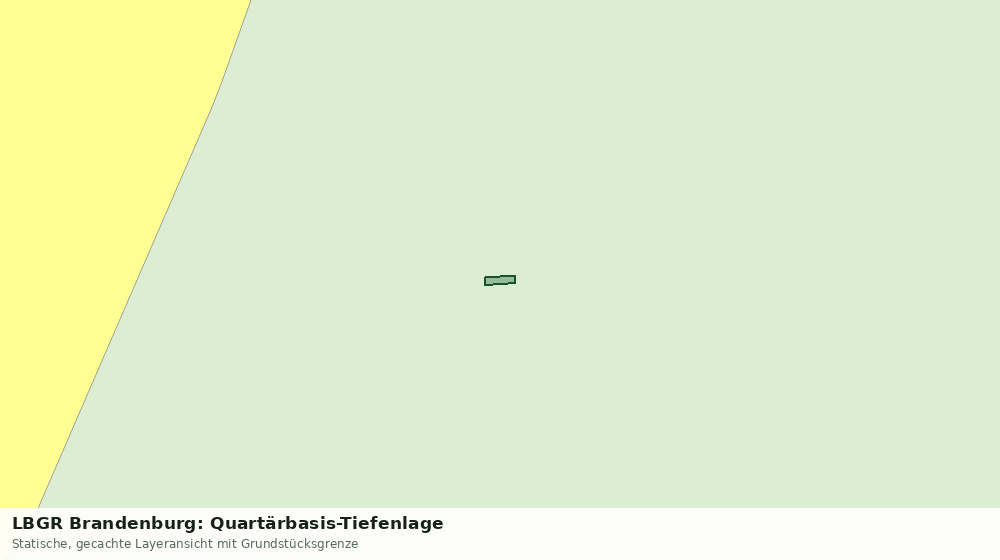 Statische Kartenansicht: LBGR Brandenburg: Quartärbasis-Tiefenlage