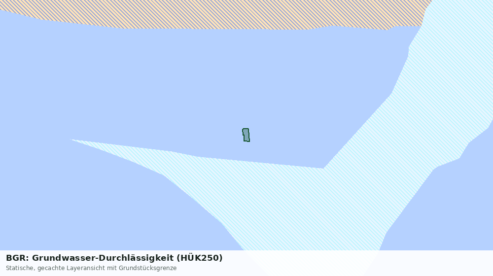 Statische Kartenansicht: BGR: Grundwasser-Durchlässigkeit (HÜK250)