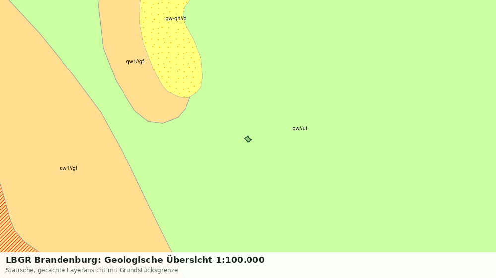 Statische Kartenansicht: LBGR Brandenburg: Geologische Übersicht 1:100.000