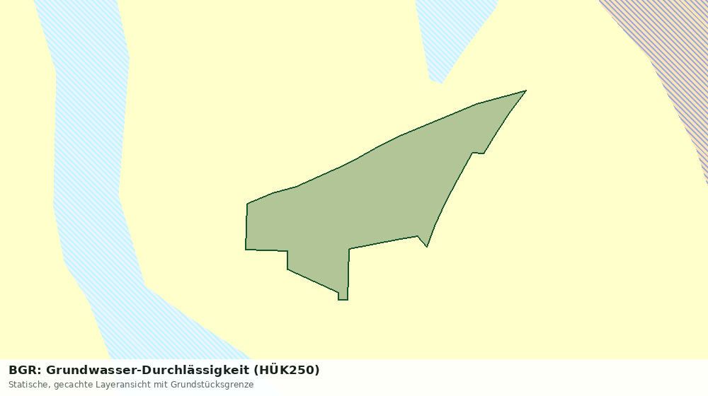 Statische Kartenansicht: BGR: Grundwasser-Durchlässigkeit (HÜK250)