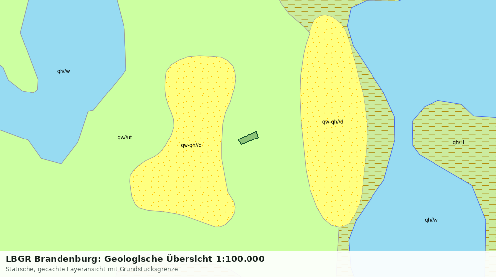 Statische Kartenansicht: LBGR Brandenburg: Geologische Übersicht 1:100.000