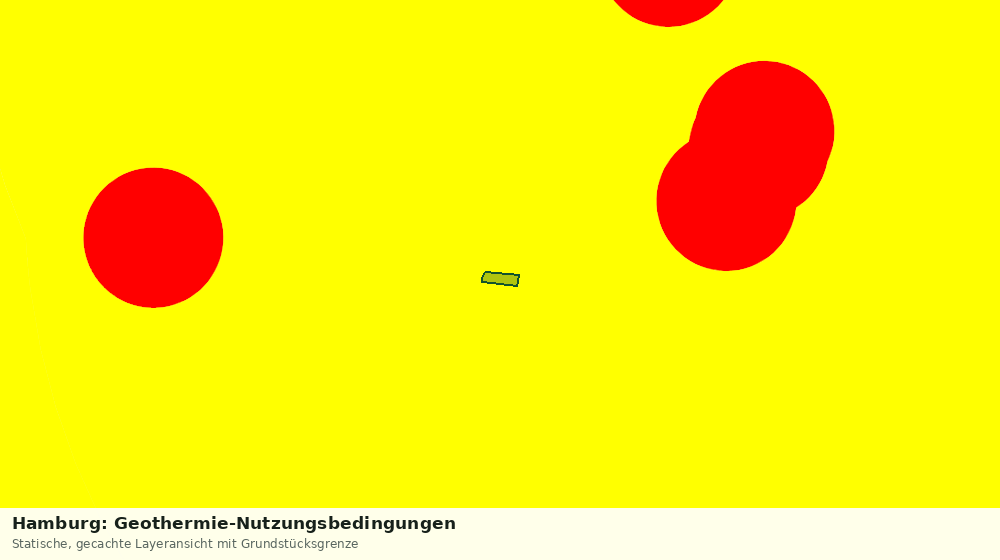 Statische Kartenansicht: Hamburg: Geothermie-Nutzungsbedingungen