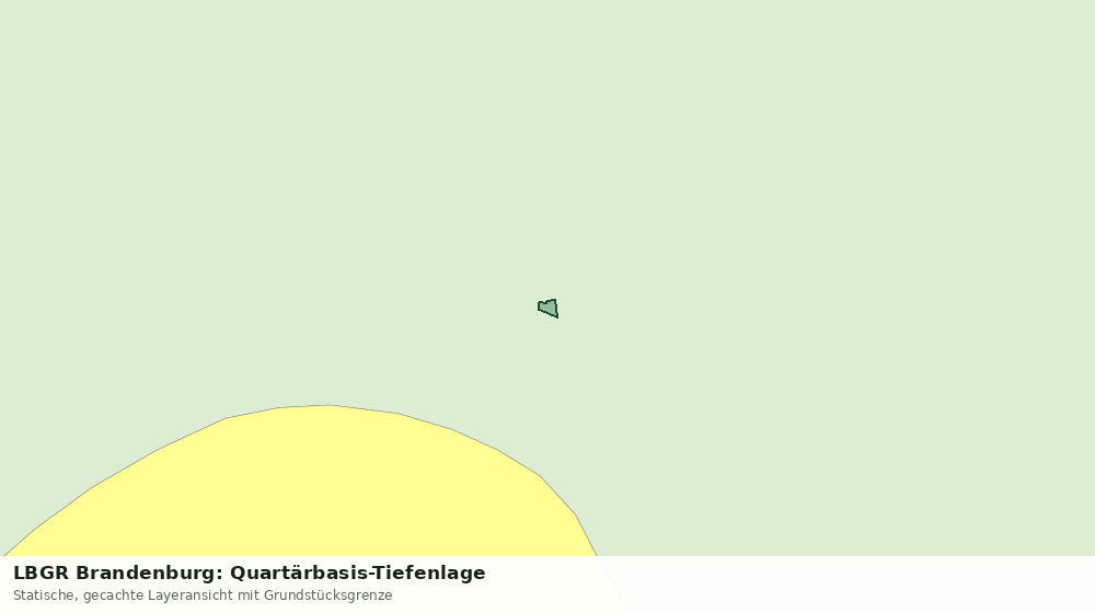 Statische Kartenansicht: LBGR Brandenburg: Quartärbasis-Tiefenlage