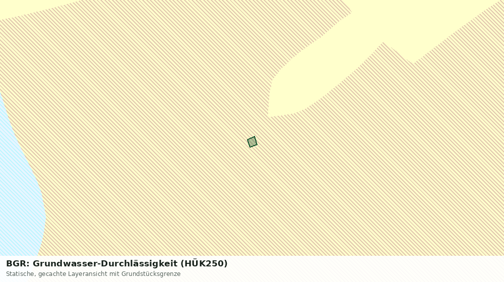 Statische Kartenansicht: BGR: Grundwasser-Durchlässigkeit (HÜK250)
