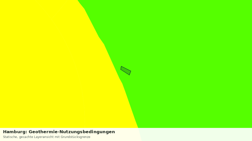 Statische Kartenansicht: Hamburg: Geothermie-Nutzungsbedingungen