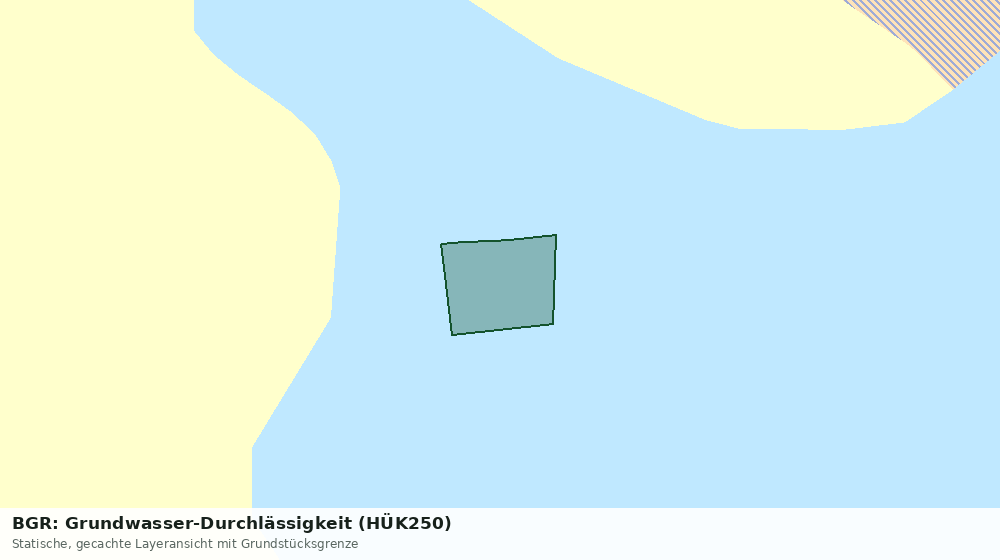 Statische Kartenansicht: BGR: Grundwasser-Durchlässigkeit (HÜK250)