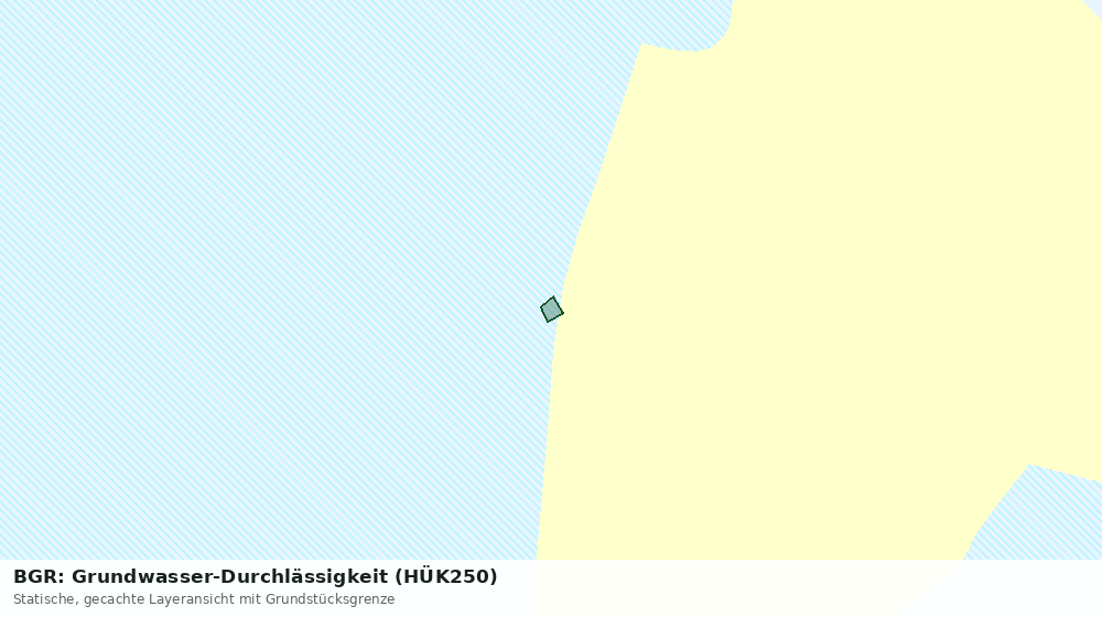 Statische Kartenansicht: BGR: Grundwasser-Durchlässigkeit (HÜK250)