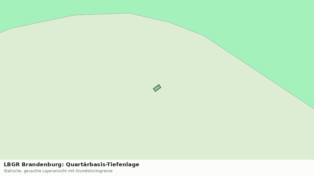 Statische Kartenansicht: LBGR Brandenburg: Quartärbasis-Tiefenlage