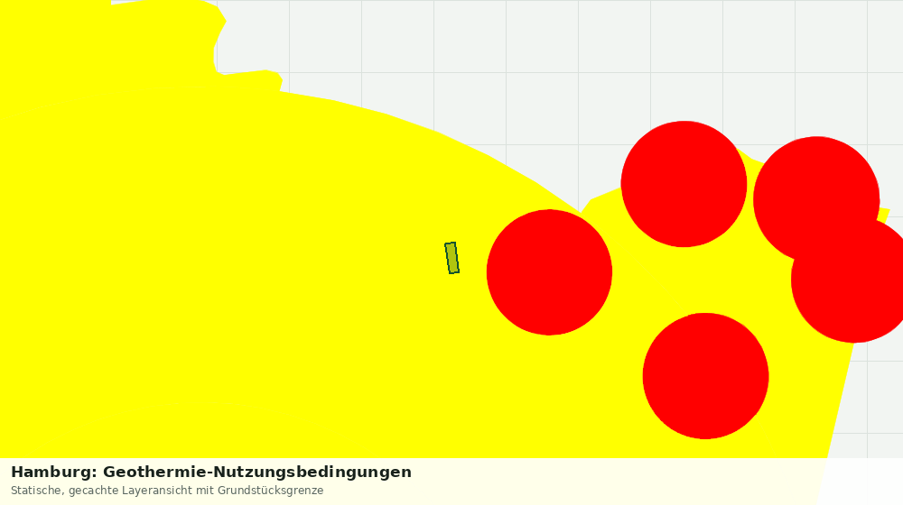 Statische Kartenansicht: Hamburg: Geothermie-Nutzungsbedingungen