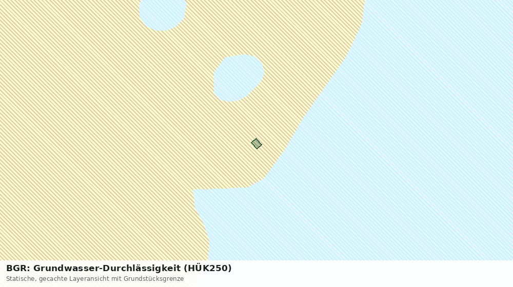 Statische Kartenansicht: BGR: Grundwasser-Durchlässigkeit (HÜK250)