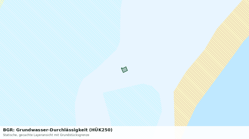 Statische Kartenansicht: BGR: Grundwasser-Durchlässigkeit (HÜK250)