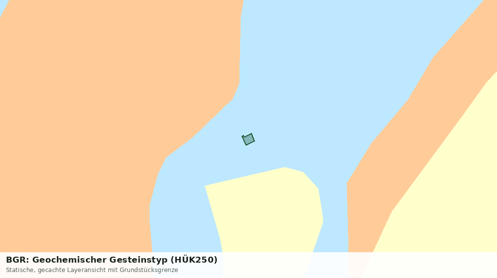 Statische Kartenansicht: BGR: Geochemischer Gesteinstyp (HÜK250)
