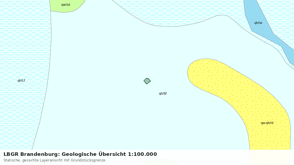 Statische Kartenansicht: LBGR Brandenburg: Geologische Übersicht 1:100.000