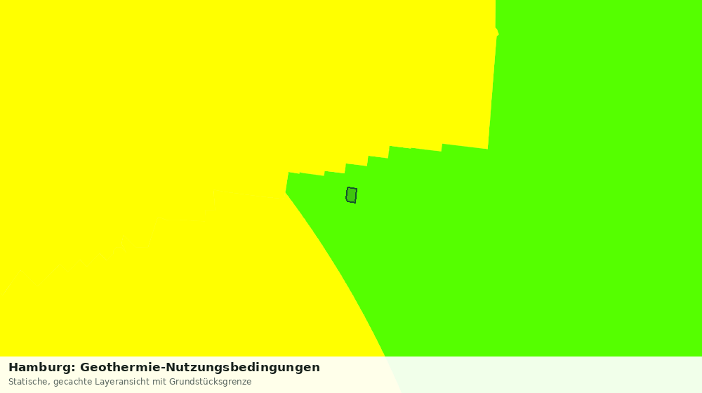 Statische Kartenansicht: Hamburg: Geothermie-Nutzungsbedingungen