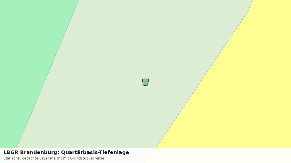 Statische Kartenansicht: LBGR Brandenburg: Quartärbasis-Tiefenlage