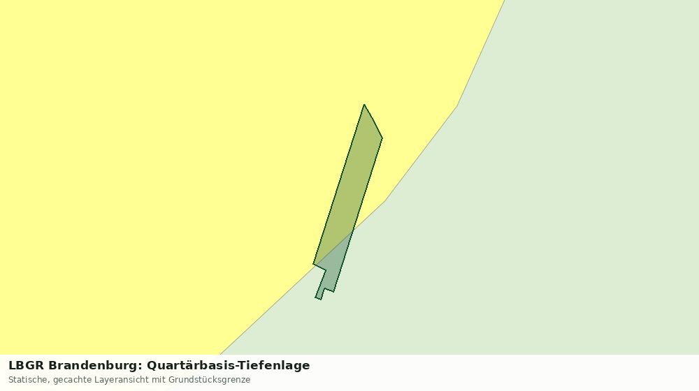 Statische Kartenansicht: LBGR Brandenburg: Quartärbasis-Tiefenlage