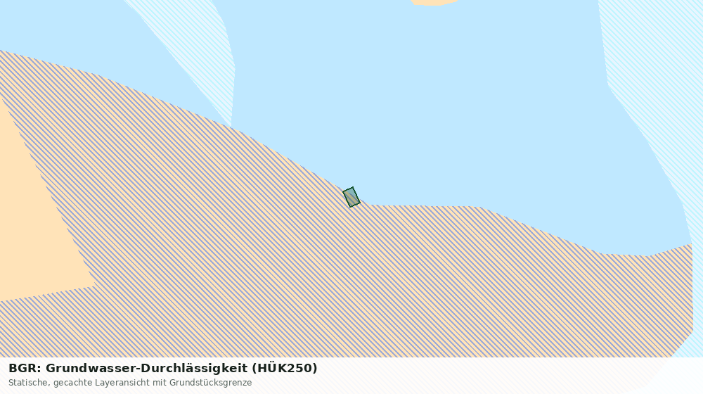 Statische Kartenansicht: BGR: Grundwasser-Durchlässigkeit (HÜK250)