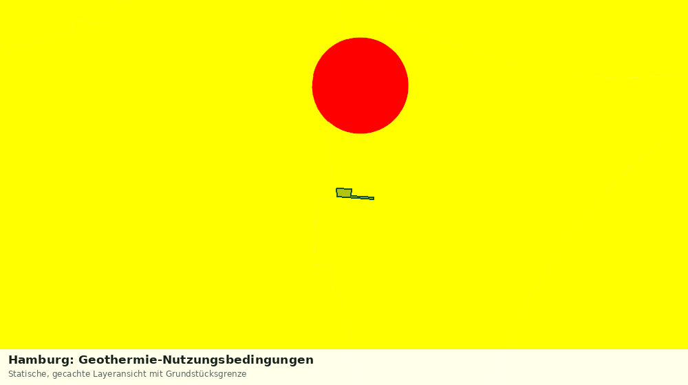 Statische Kartenansicht: Hamburg: Geothermie-Nutzungsbedingungen
