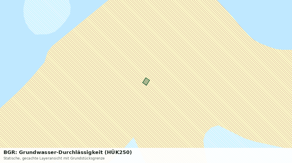 Statische Kartenansicht: BGR: Grundwasser-Durchlässigkeit (HÜK250)