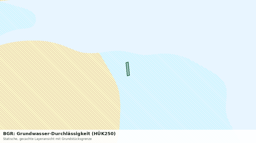 Statische Kartenansicht: BGR: Grundwasser-Durchlässigkeit (HÜK250)