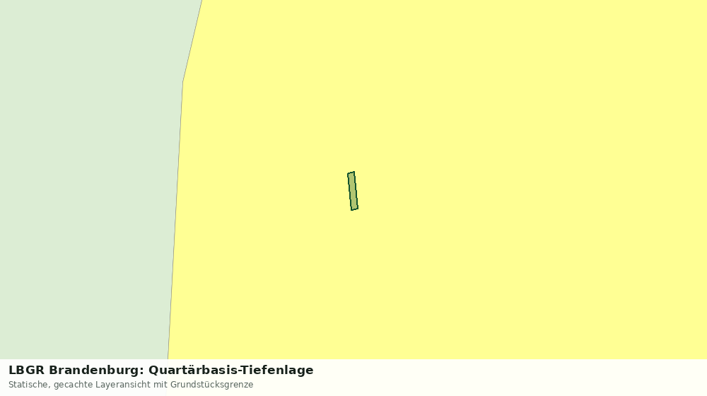 Statische Kartenansicht: LBGR Brandenburg: Quartärbasis-Tiefenlage