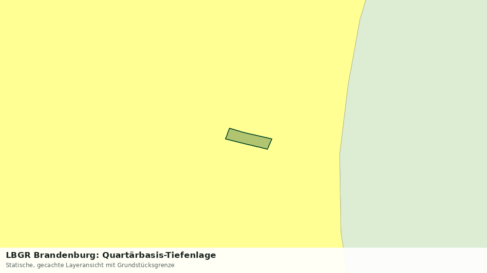 Statische Kartenansicht: LBGR Brandenburg: Quartärbasis-Tiefenlage