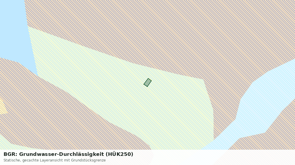 Statische Kartenansicht: BGR: Grundwasser-Durchlässigkeit (HÜK250)