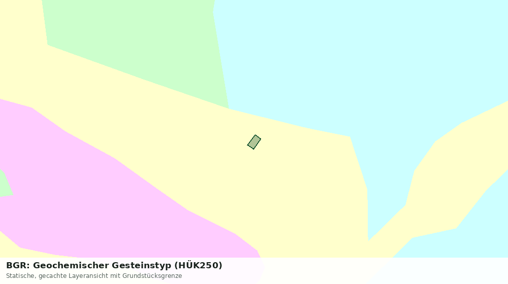 Statische Kartenansicht: BGR: Geochemischer Gesteinstyp (HÜK250)