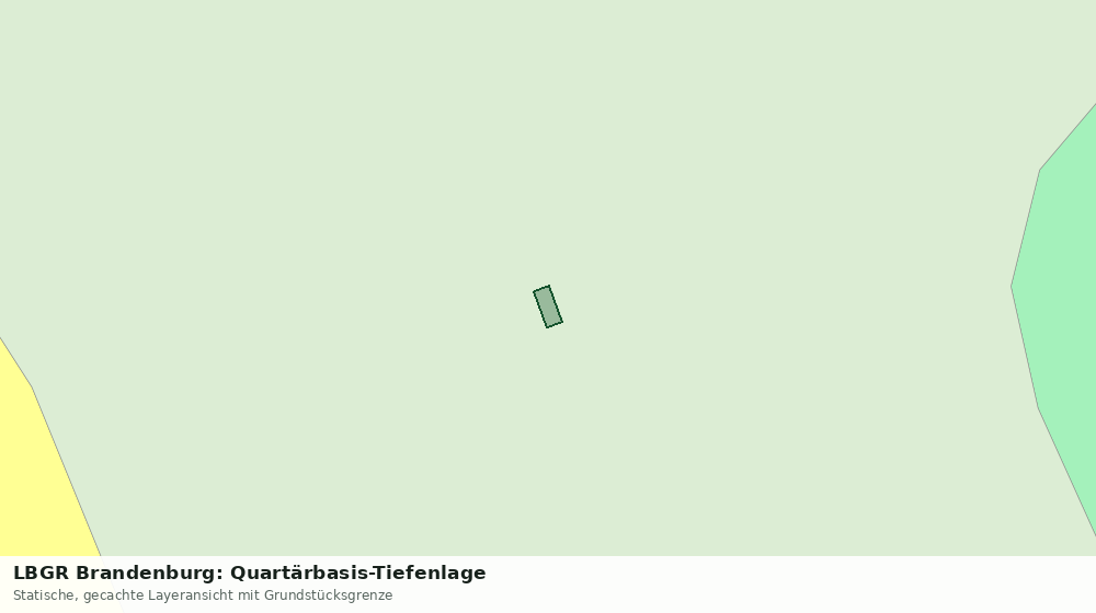 Statische Kartenansicht: LBGR Brandenburg: Quartärbasis-Tiefenlage