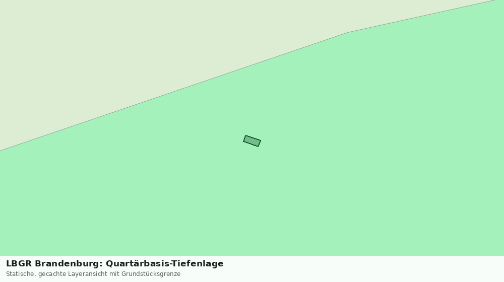 Statische Kartenansicht: LBGR Brandenburg: Quartärbasis-Tiefenlage