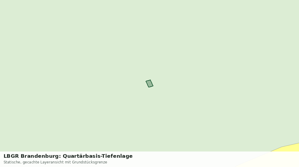 Statische Kartenansicht: LBGR Brandenburg: Quartärbasis-Tiefenlage