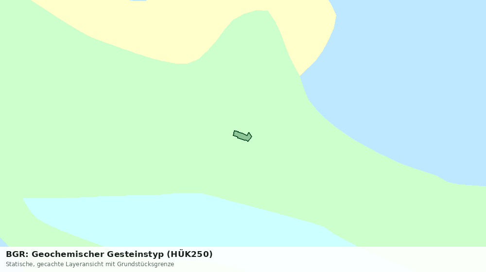 Statische Kartenansicht: BGR: Geochemischer Gesteinstyp (HÜK250)