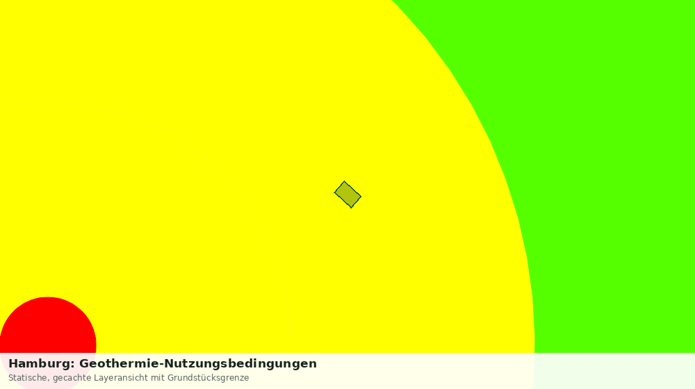 Statische Kartenansicht: Hamburg: Geothermie-Nutzungsbedingungen