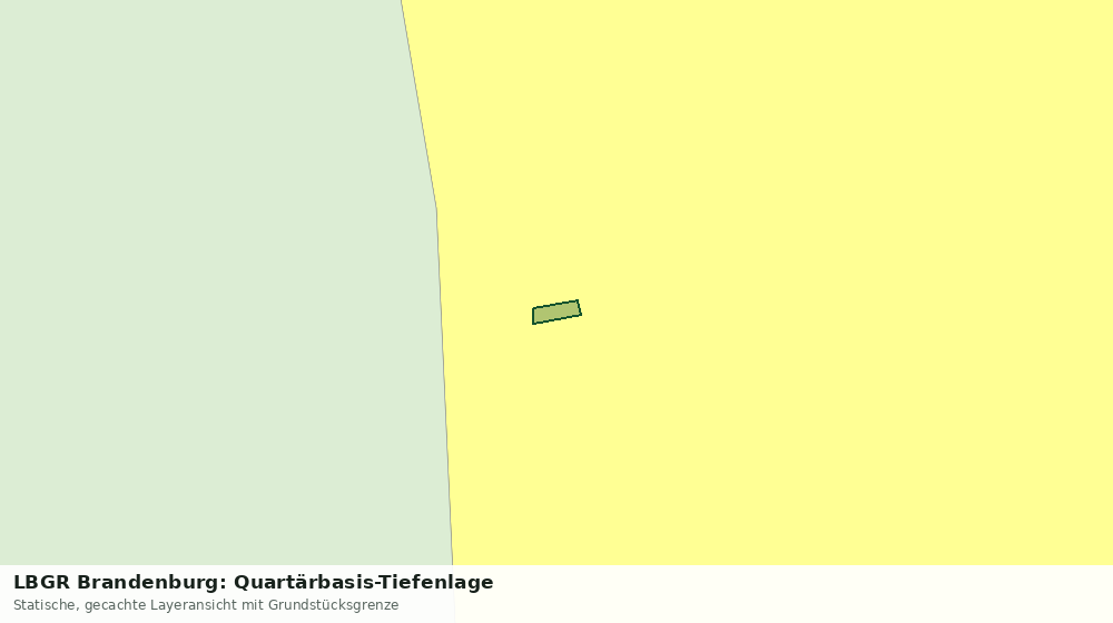 Statische Kartenansicht: LBGR Brandenburg: Quartärbasis-Tiefenlage
