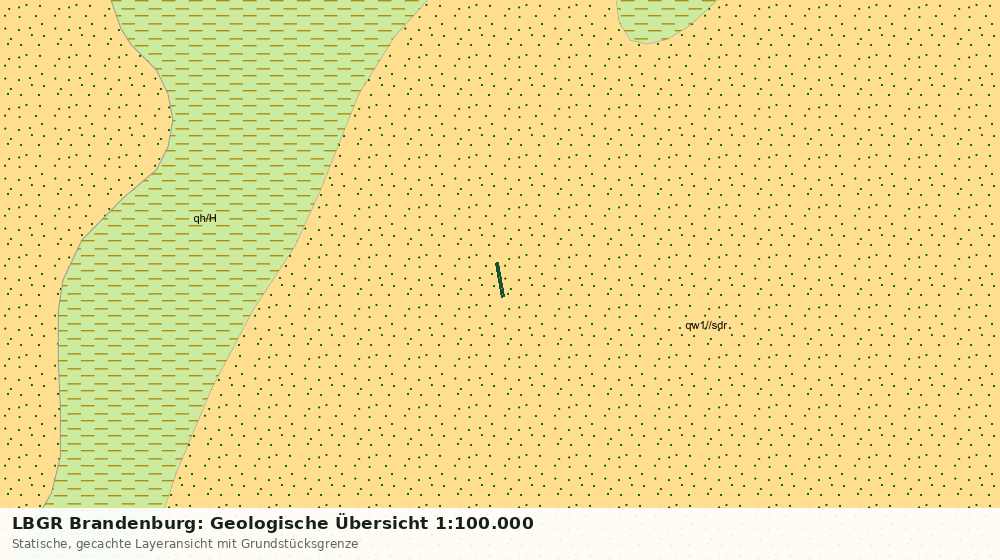 Statische Kartenansicht: LBGR Brandenburg: Geologische Übersicht 1:100.000
