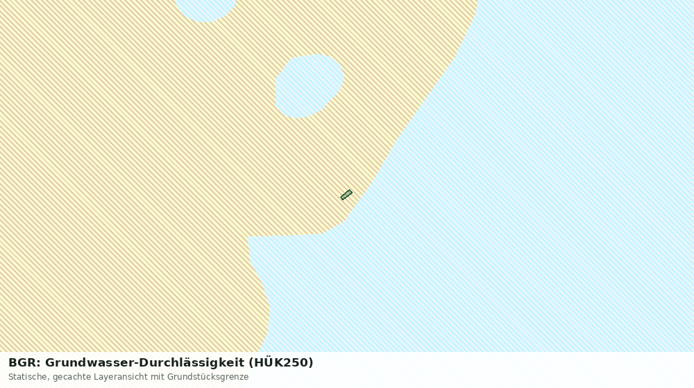 Statische Kartenansicht: BGR: Grundwasser-Durchlässigkeit (HÜK250)